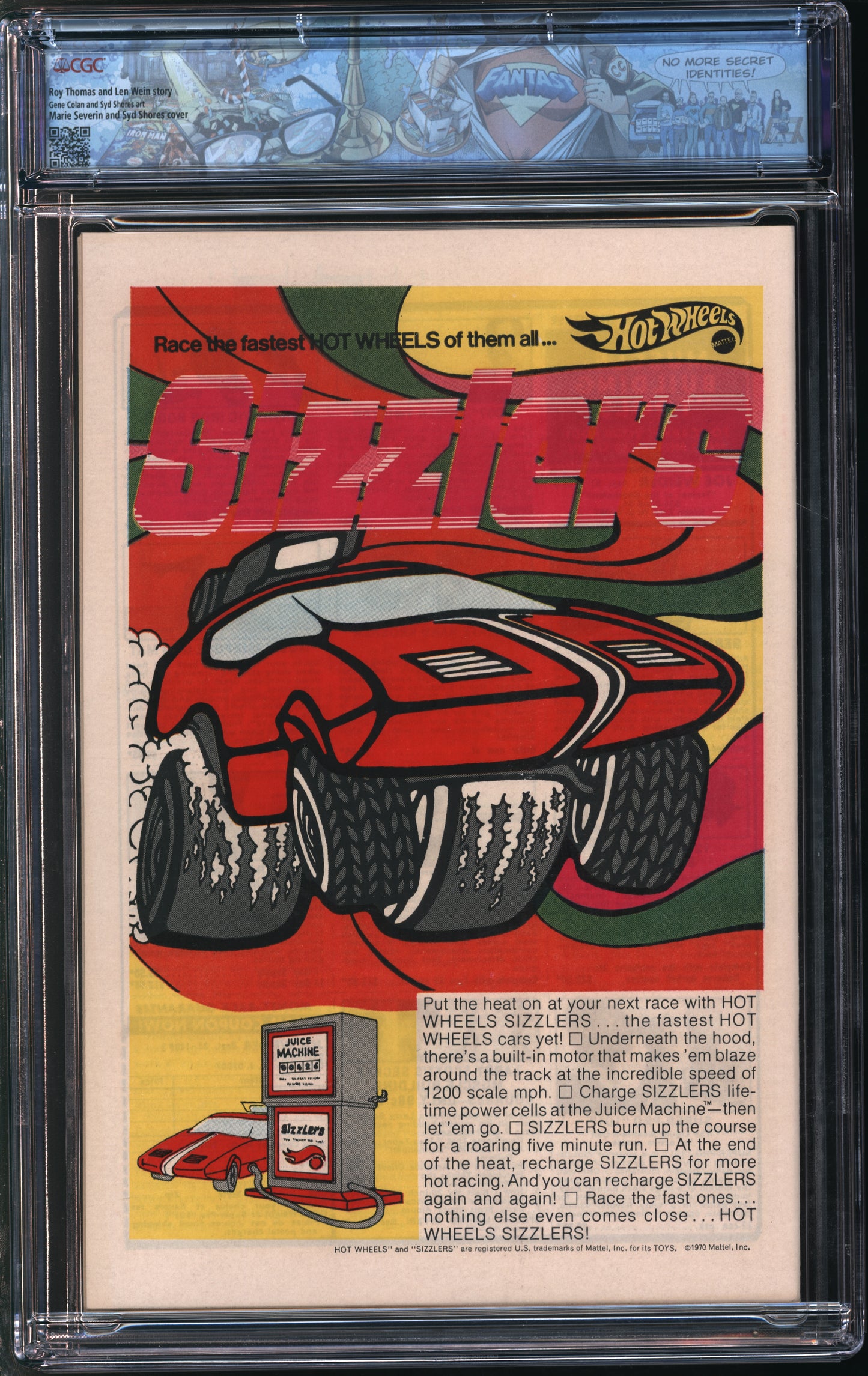Marvel Comics Daredevil #71 12/70 FANTAST CGC 9.8 Off-White to White Pages