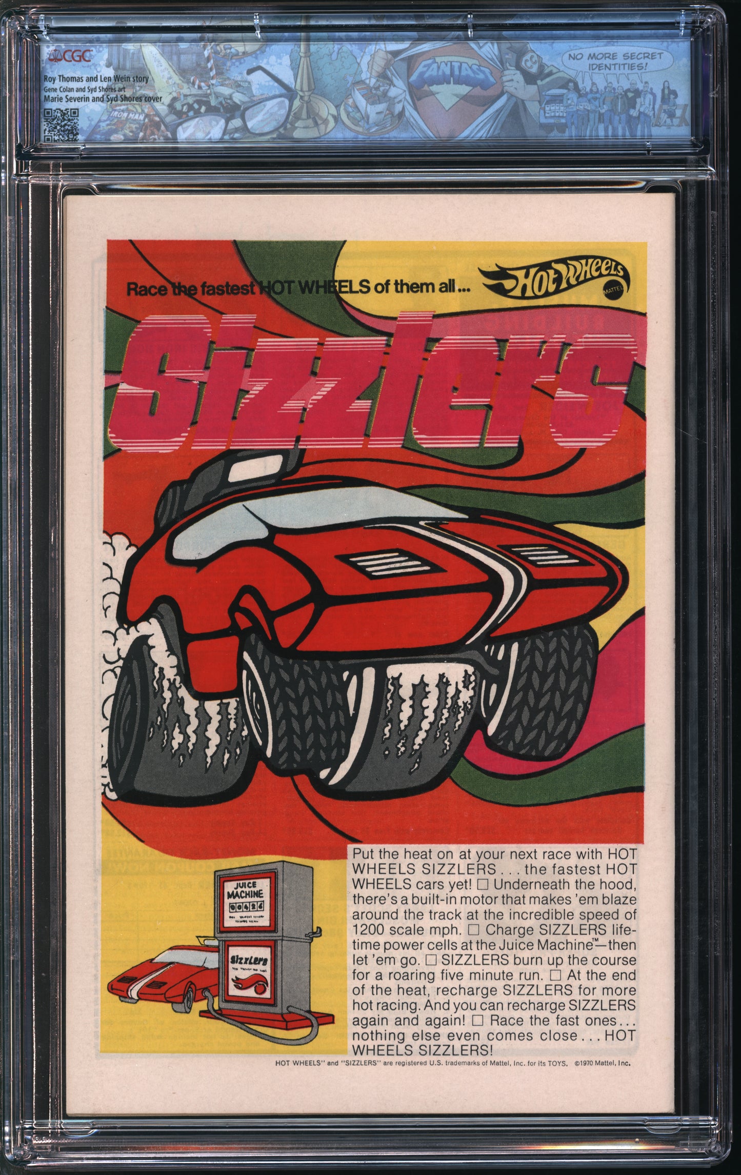 Marvel Comics Daredevil #71 12/70 FANTAST CGC 9.8 Off-White to White Pages