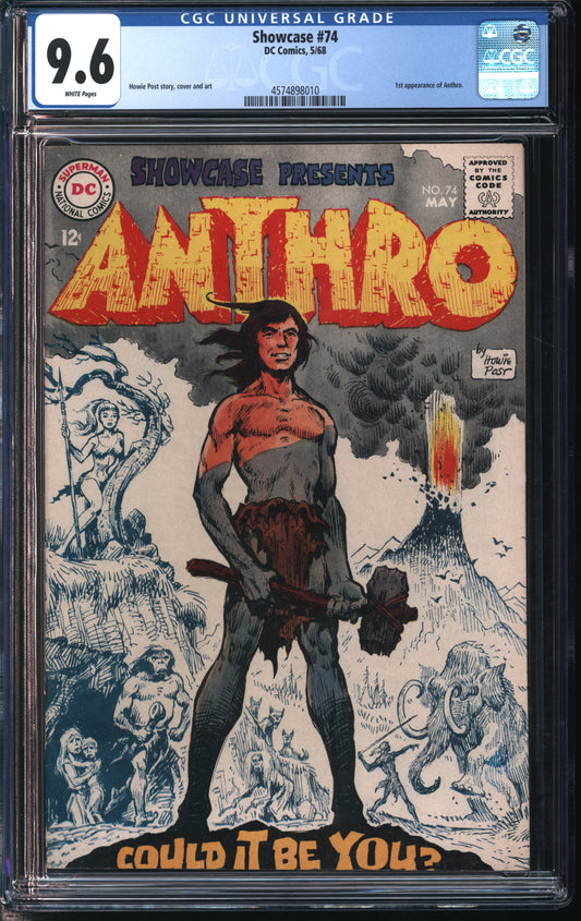 D.C. Comics Showcase #74 5/68 CGC 9.6 White Pages