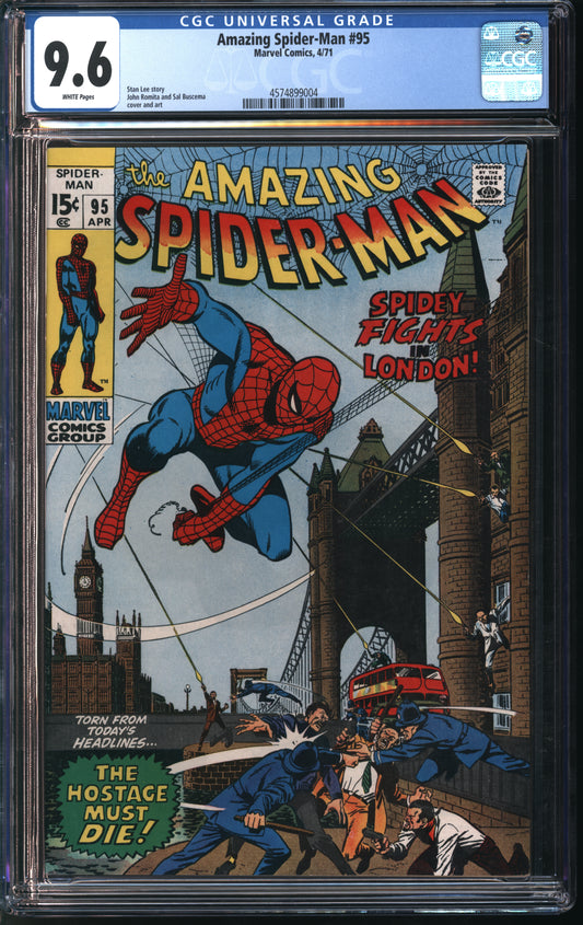Marvel Comics Amazing Spider-Man #95 4/71 CGC 9.6 White Pages