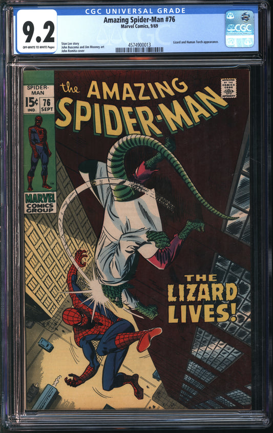 Marvel Comics Amazing Spider-Man #76 9/69 CGC 9.2 Off-White to White Pages