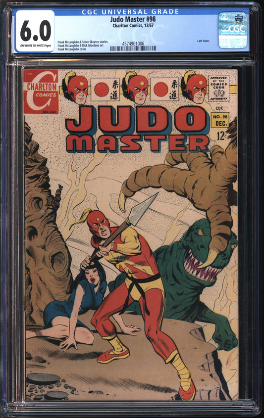 Charlton Comics Judo Master #98 12/67 CGC 6.0 Off-White to White Pages
