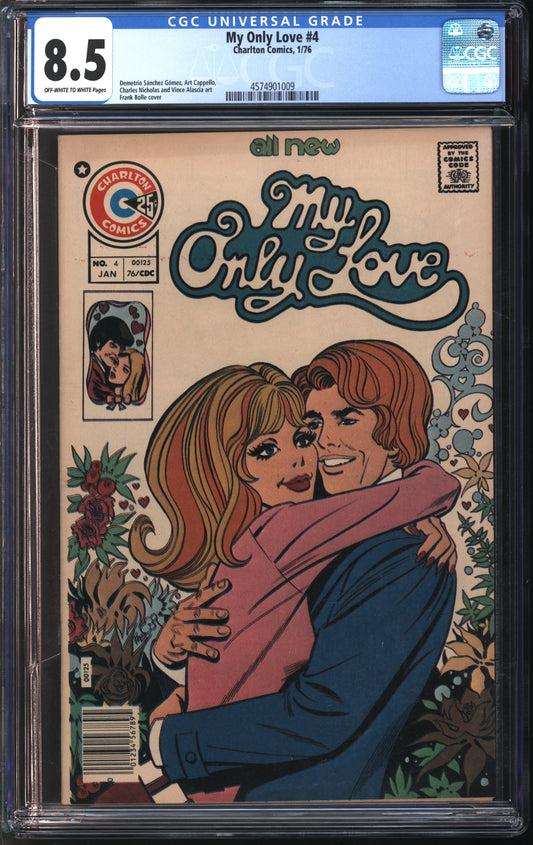 Charlton Comics My Love #4 1/76 CGC 8.5 Off-White to White Pages