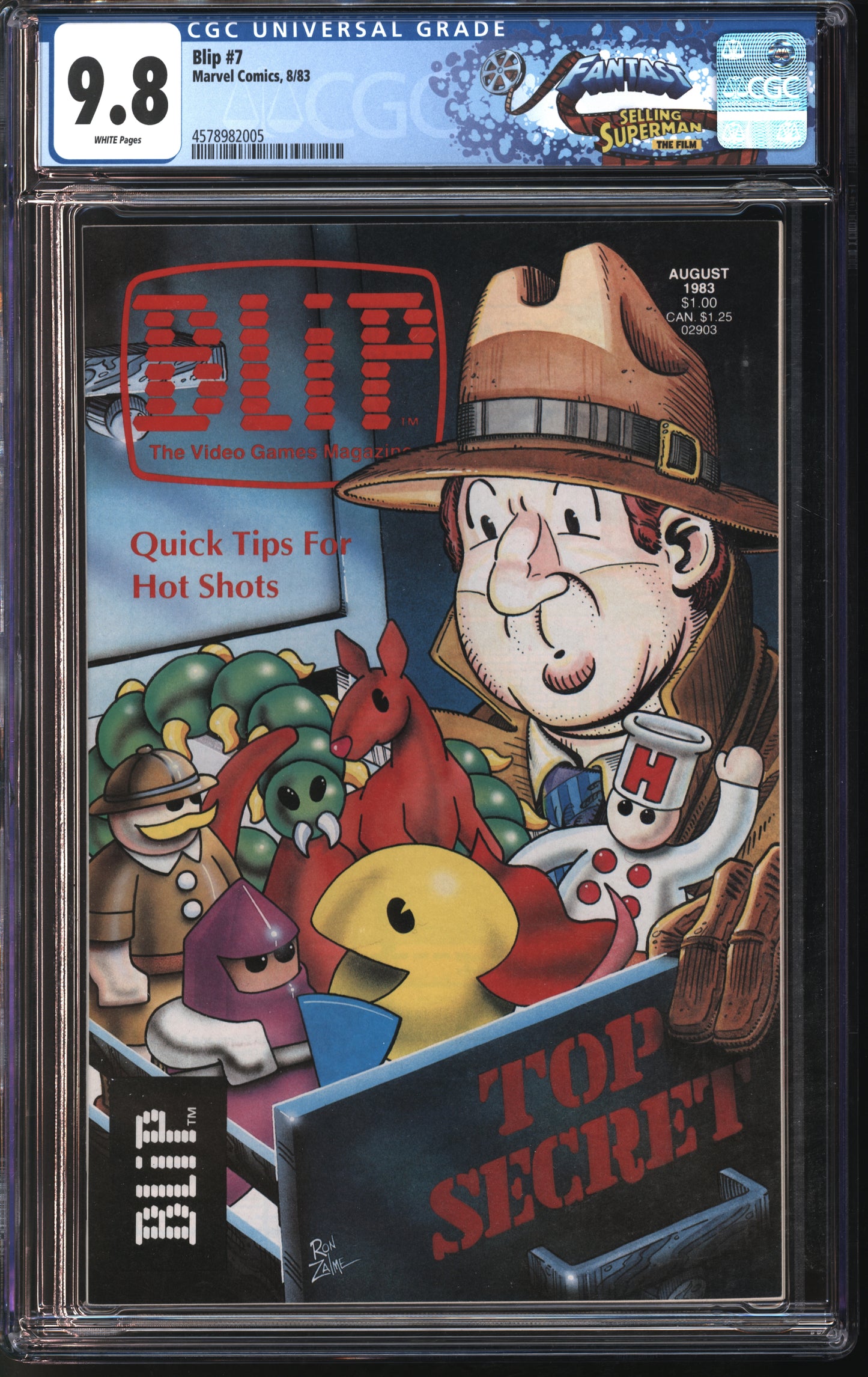 Marvel Comics Blip #7 8/83 FANTAST CGC 9.8 White Pages