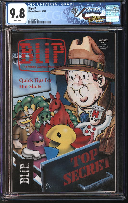 Marvel Comics Blip #7 8/83 FANTAST CGC 9.8 White Pages