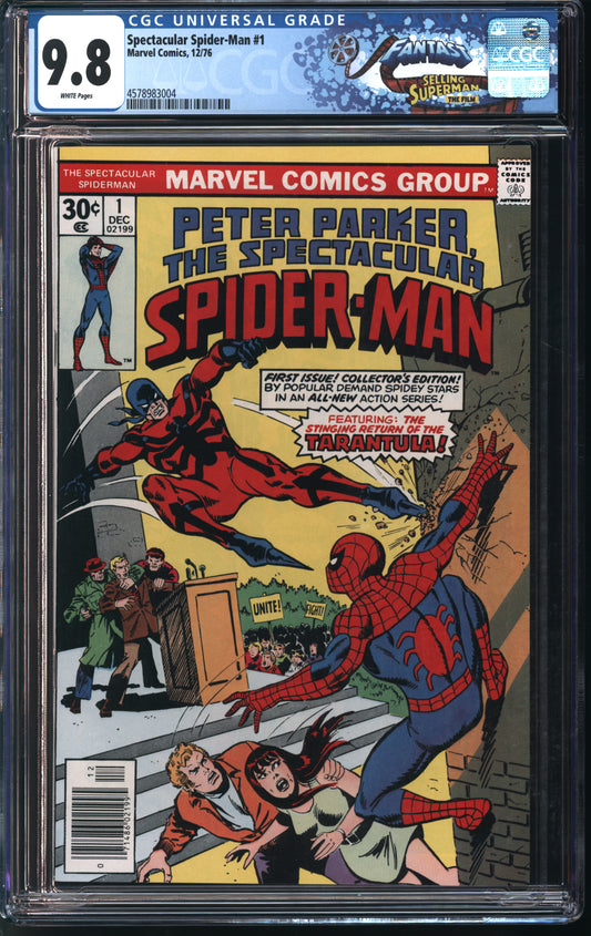Marvel Spectacular Spider-Man #1 12/76 CGC 9.8 White Pages