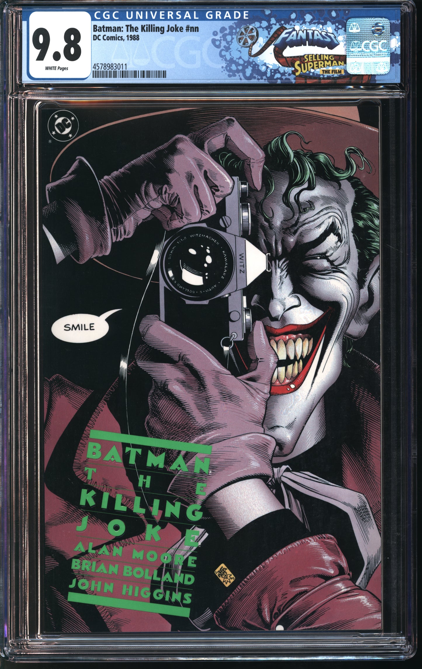 D.C. Comics Batman: The Killing Joke #nn 1988 FANTAST CGC 9.8 White Pages