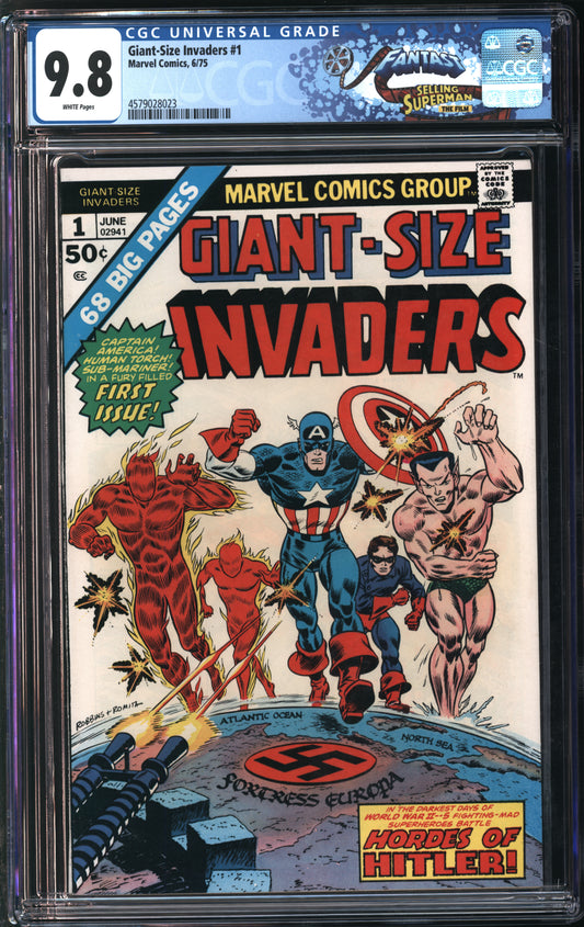 Marvel Comics Giant-Size Invaders #1 6/75 FANTAST CGC 9.8 White Pages