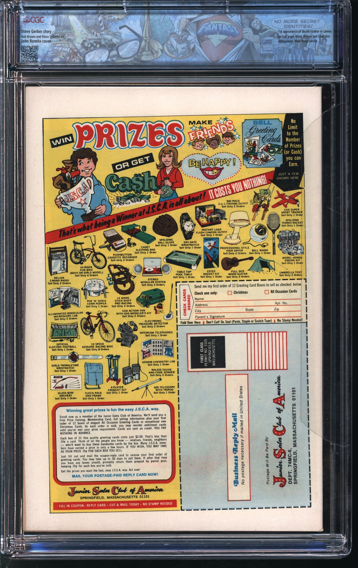 Marvel Comics Daredevil #113 9/74 FANTAST CGC 9.8 Off-White to White Pages