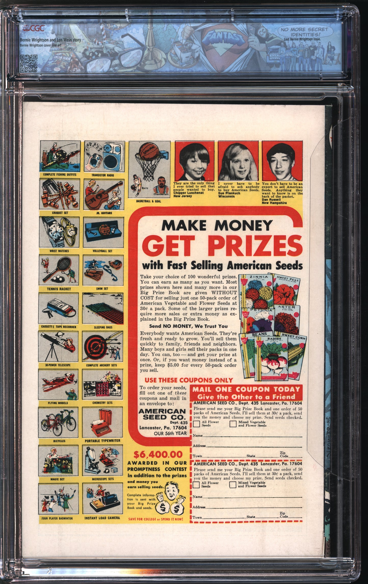 D.C. Comics Swamp Thing #10 5-6/74 FANTAST CGC 6.5 Off-White to White Pages
