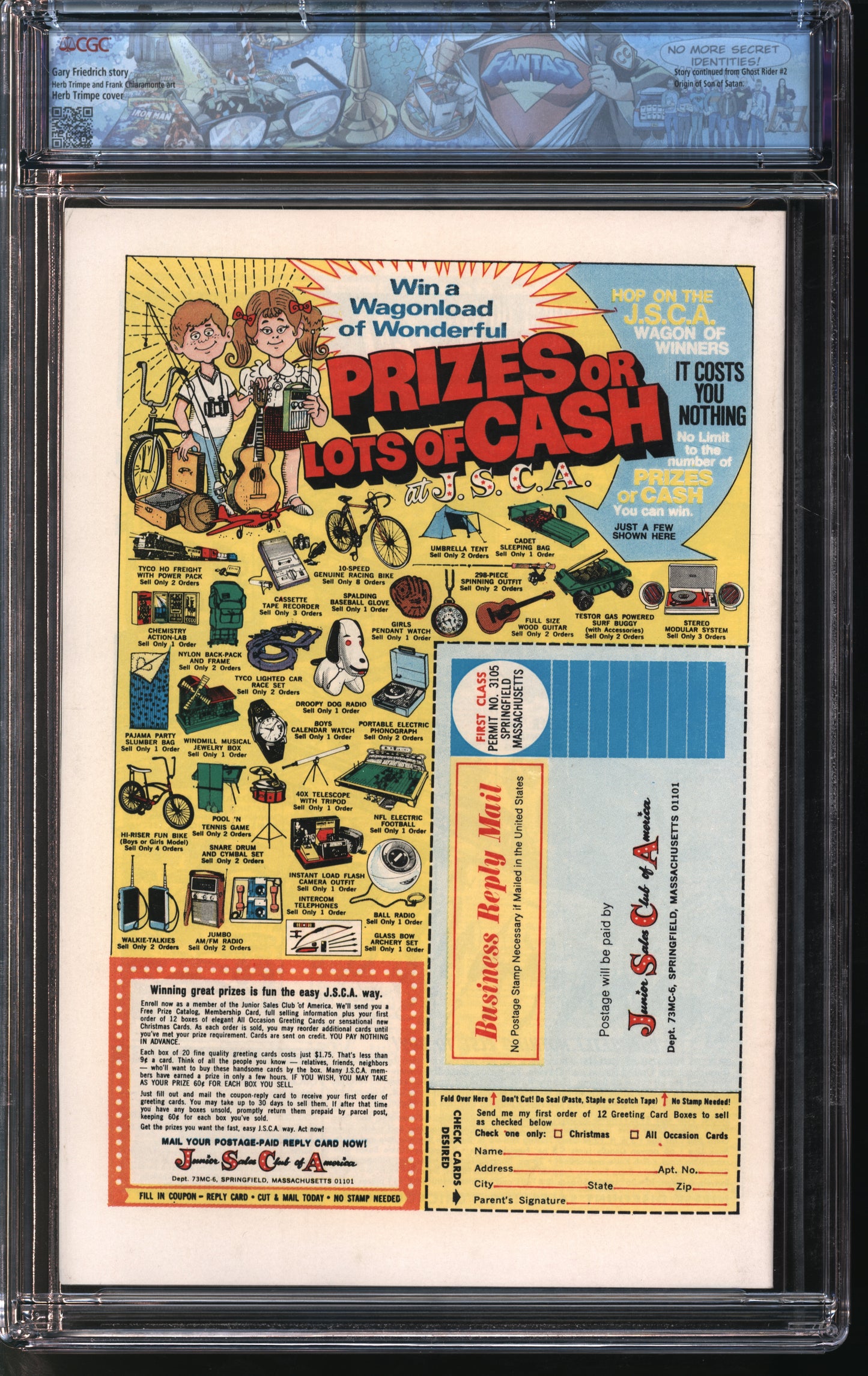 Marvel Comics Marvel Spotlight #12 10/73 FANTAST CGC 9.0 White Pages
