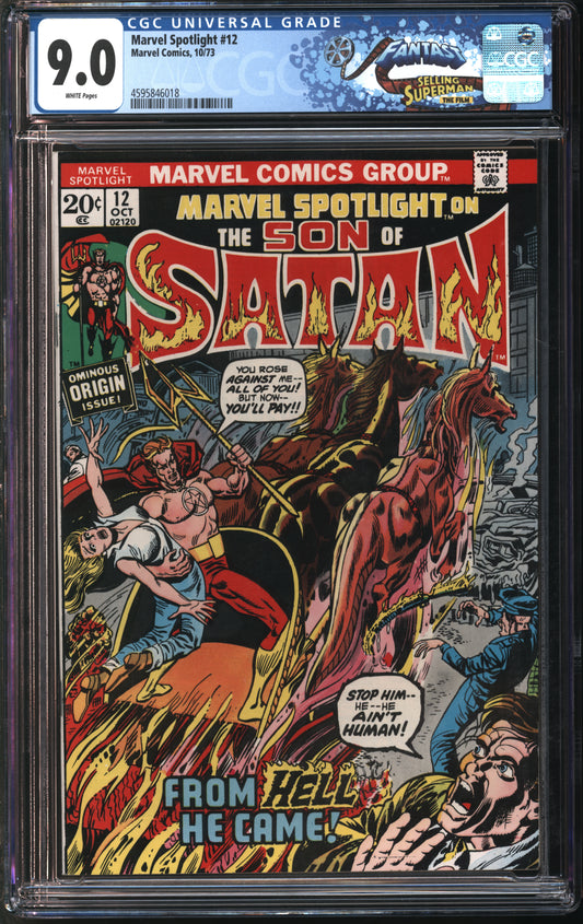 Marvel Comics Marvel Spotlight #12 10/73 FANTAST CGC 9.0 White Pages