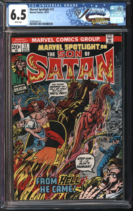Marvel Comics Marvel Spotlight #12 10/73 FANTAST CGC 6.5 White Pages
