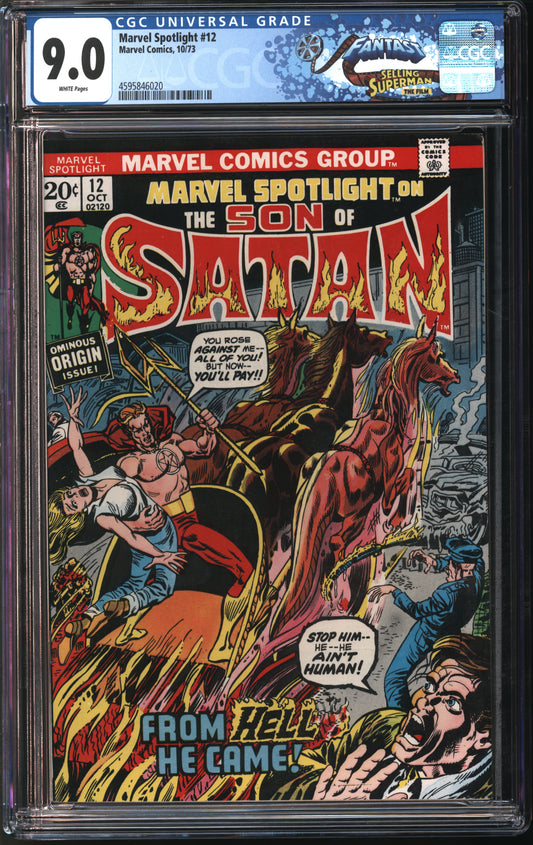 Marvel Comics Marvel Spotlight #12 10/73 FANTAST CGC 9.0 White Pages