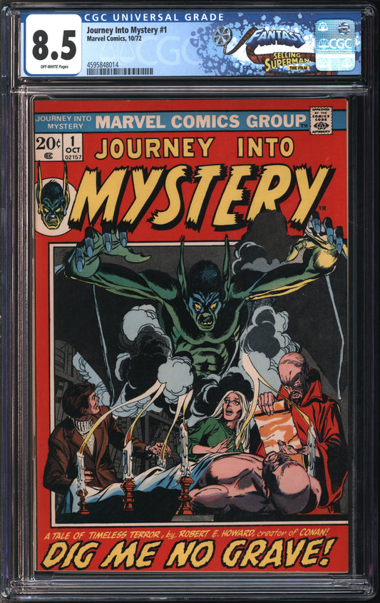 Marvel Comics Journey into Mystery #1 10/72 FANTAST CGC 8.5 Off-White Pages