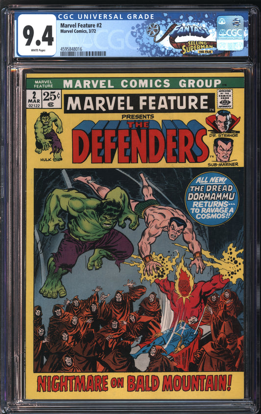 Marvel Comics Marvel Feature #2 3/72 FANTAST CGC 9.4 White Pages