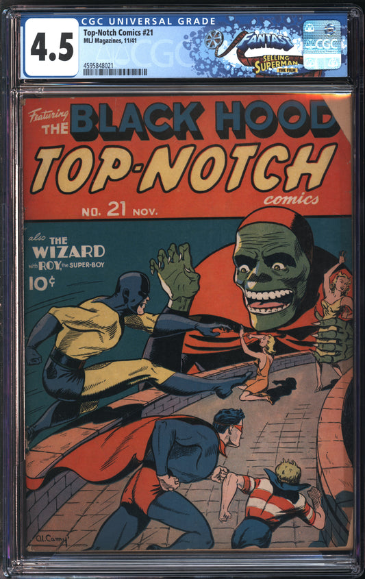 MLJ Magazines Top-Notch Comics #21 11/41 FANTAST CGC 9.8