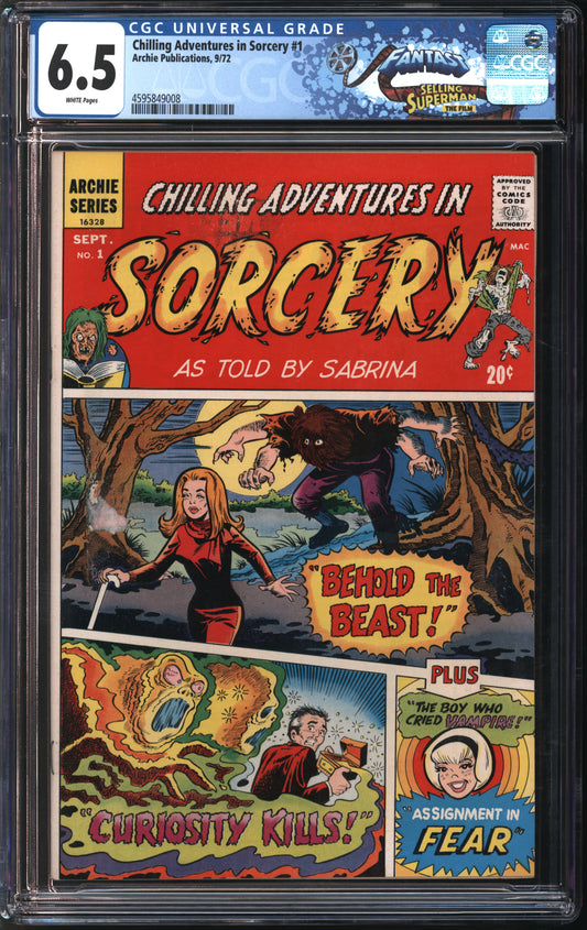 Archie Pub. Chilling Adventures in Sorcery #1 9/72 FANTAST CGC 6.5 White Pages