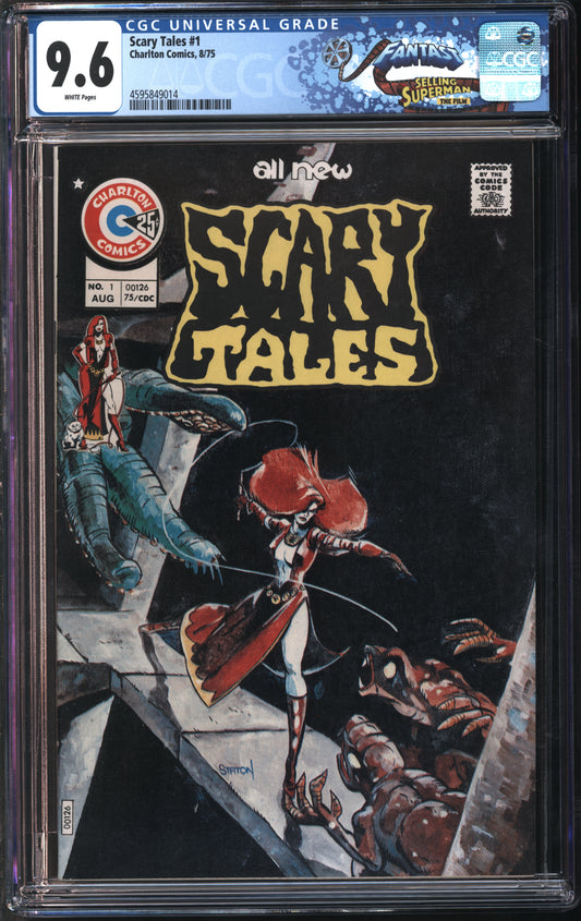 Charlton Comics Scary Tales #1 8/75 FANTAST CGC 9.6 White Pages