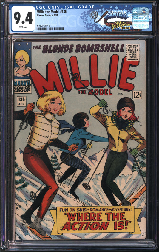 Marvel Comics Millie the Model 4/66 FANTAST CGC 9.2 White Pages