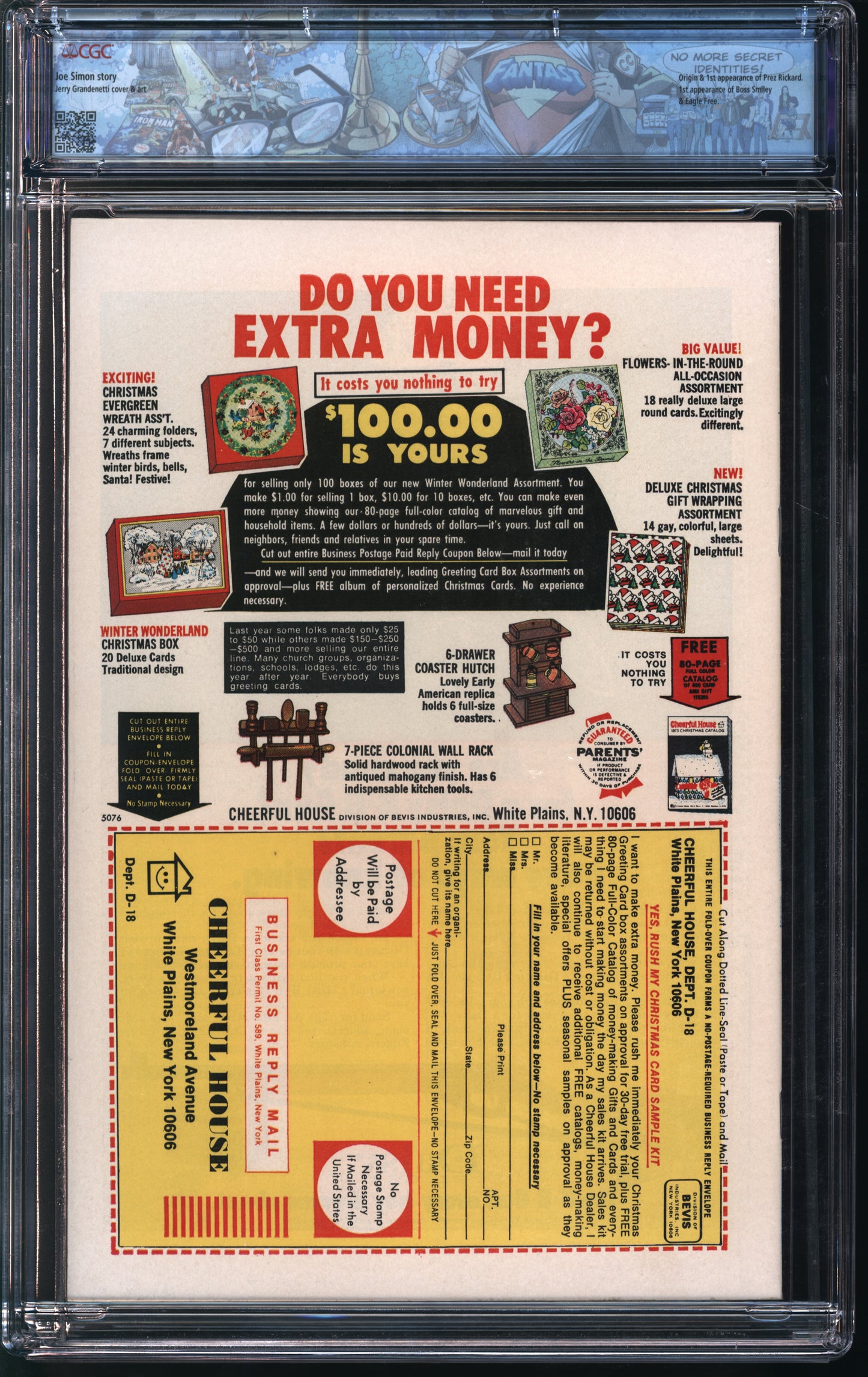 D.C. Comics Prez #1 8-9/73 FANTAST CGC 9.8 White Pages