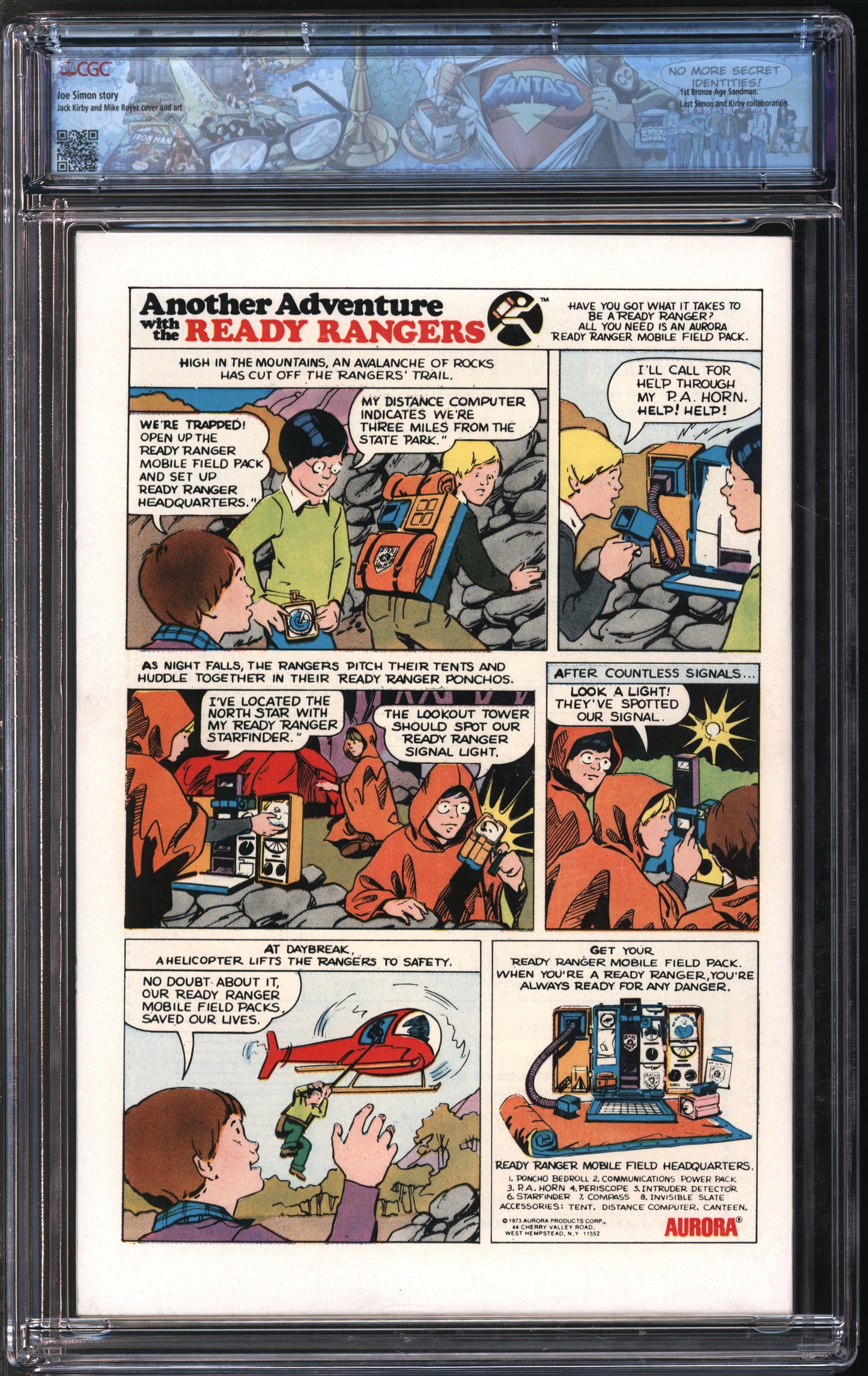 D.C. Comics Sandman #1 Winter 1974 FANTAST CGC 9.8 White Pages