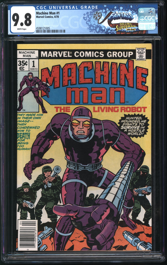 Marvel Comics Machine Man #1 4/78 FANTAST CGC 9.8 White Pages