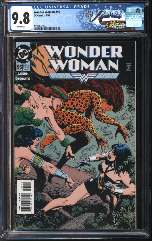 D.C. Comics Wonder Woman #95 3/95 FANTAST CGC 9.8 White Pages
