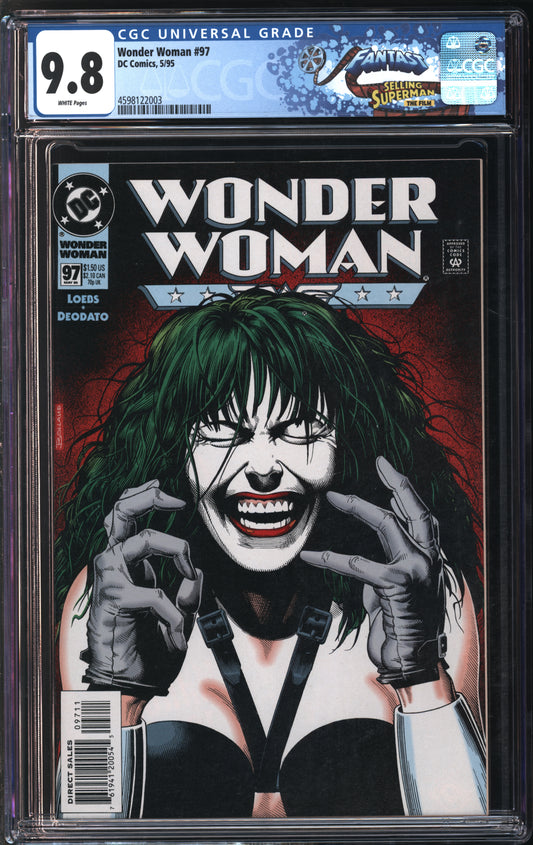 D.C. Comics Wonder Woman #97 5/95 FANTAST CGC 9.8 White Pages