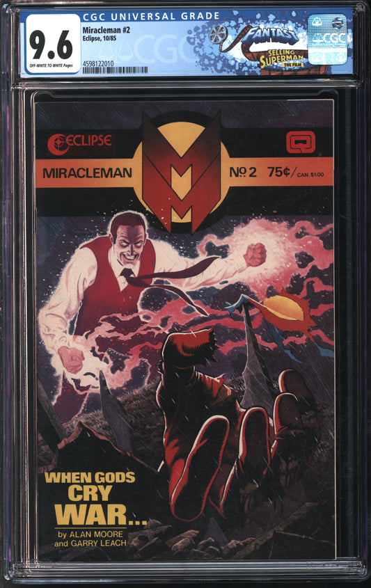 Eclipse Miracleman #2 10/85 FANTAST CGC 9.6 Off-White to White Pages