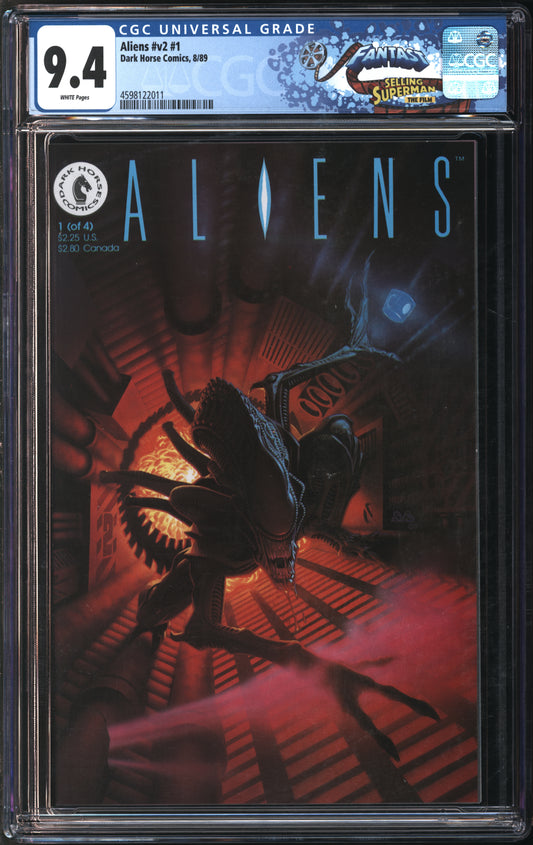 Dark Horse Comics Aliens #v2 #1 8/89 FANTAST CGC 9.4 White Pages