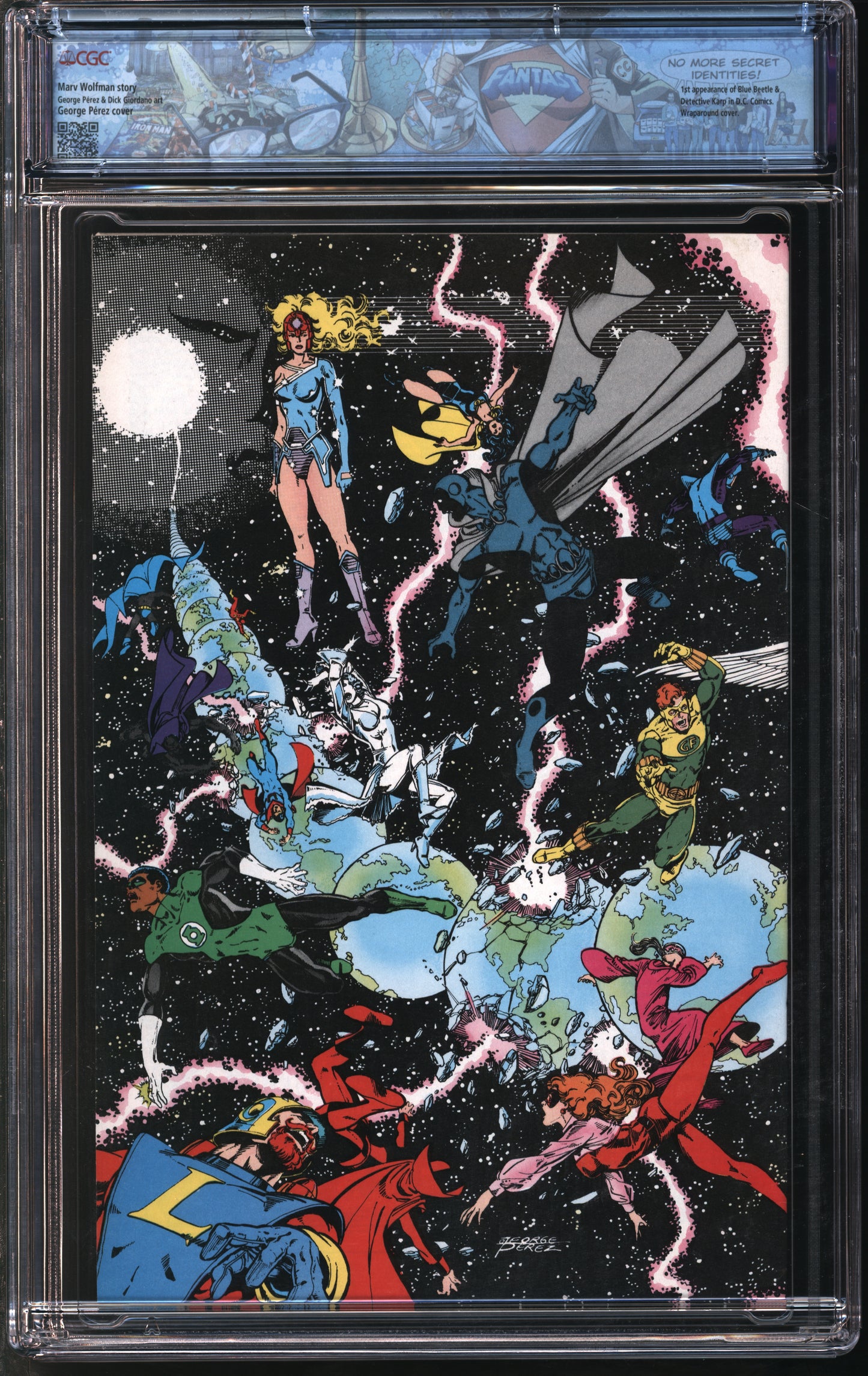 D.C. Comics Crisis on Infinite Earths #1 4/85 FANTAST CGC 9.6 White Pages