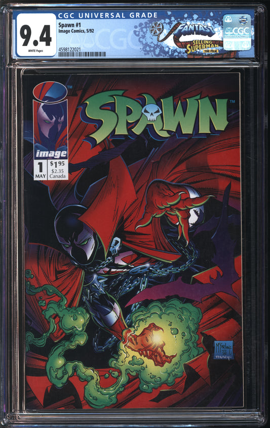Image Comics Spawn #1 5/92 FANTAST CGC 9.4 White Pages