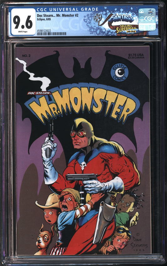 Eclipse Doc Stern... Mr. Monster #2 8/85 FANTAST CGC 9.6 White Pages