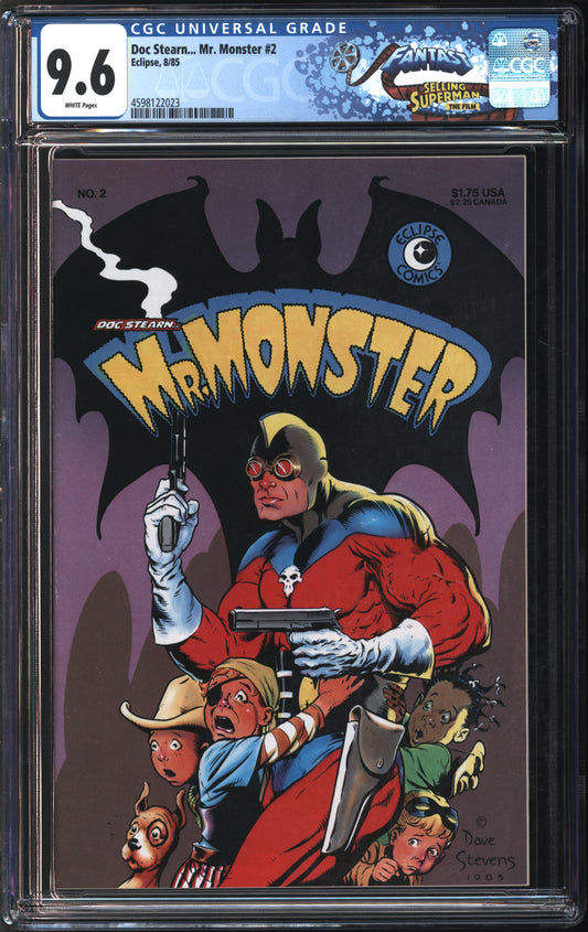 Eclipse Doc Stern... Mr. Monster #2 8/85 FANTAST CGC 9.6 White Pages
