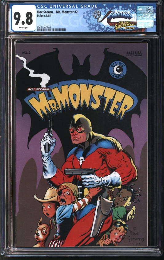 Eclipse Doc Stern... Mr. Monster #2 8/85 FANTAST CGC 9.8 White Pages