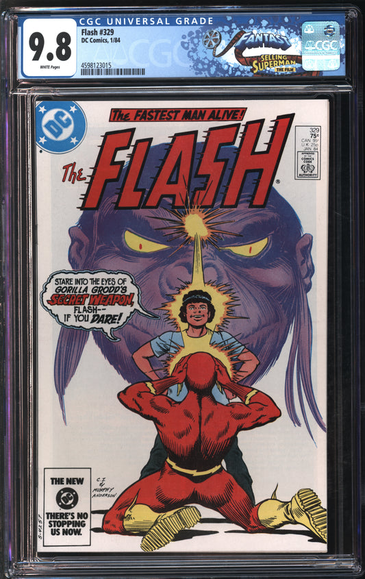 D.C. Comics Flash #329 1/84 FANTAST CGC 9.8 White Pages