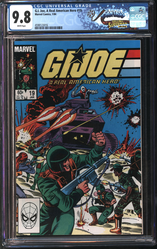 Marvel Comics G.I. Joe, A Real American Hero #19 1/84 FANTAST CGC 9.8 White Pages