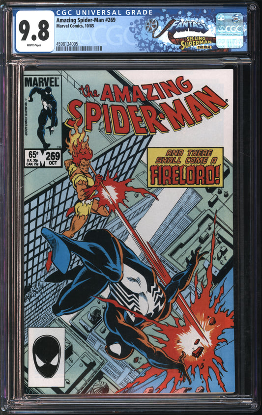 Marvel Comics Amazing Spider-Man #269 10/85 FANTAST CGC 9.8 White Pages