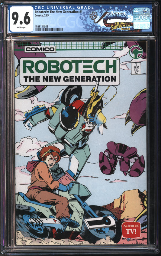 Comico Comics Robotech: The New Generation #1 7/85 FANTAST CGC 9.6 White Pages