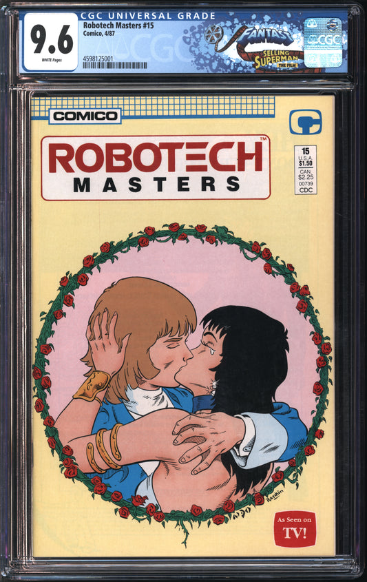 Comico Robotech Masters #15 4/87 FANTAST CGC 9.6 White Pages