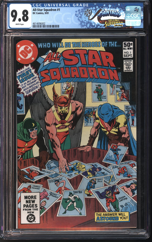 D.C. Comics All-Star Squadron #1 9/81 FANTAST CGC 9.8 White Pages