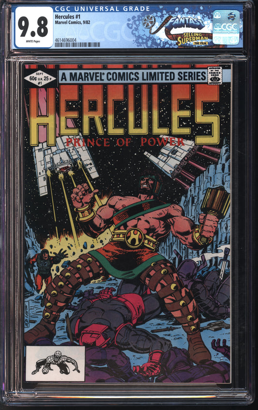Marvel Comics Hercules #1 9/82 FANTAST CGC 9.8 White Pages
