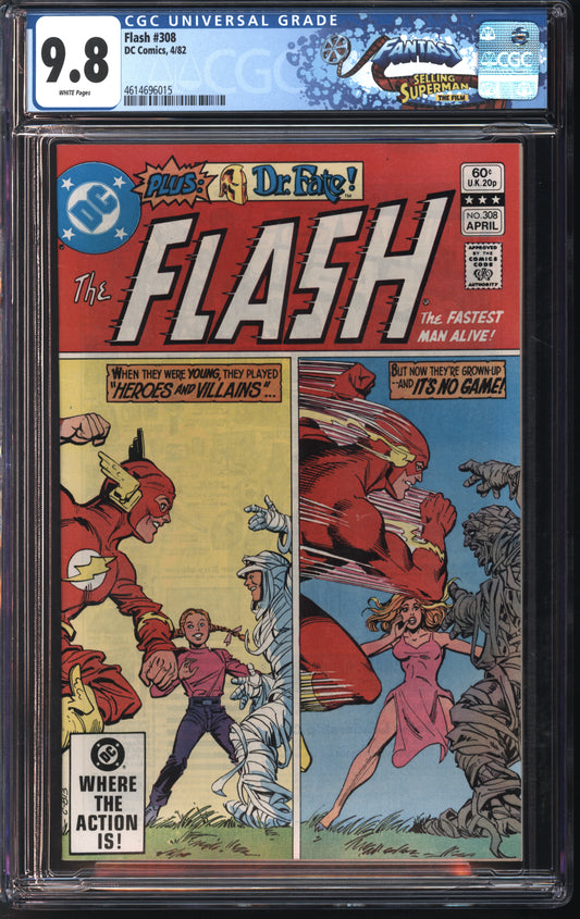 D.C. Comics Flash #308 4/82 FANTAST CGC 9.8 White Pages