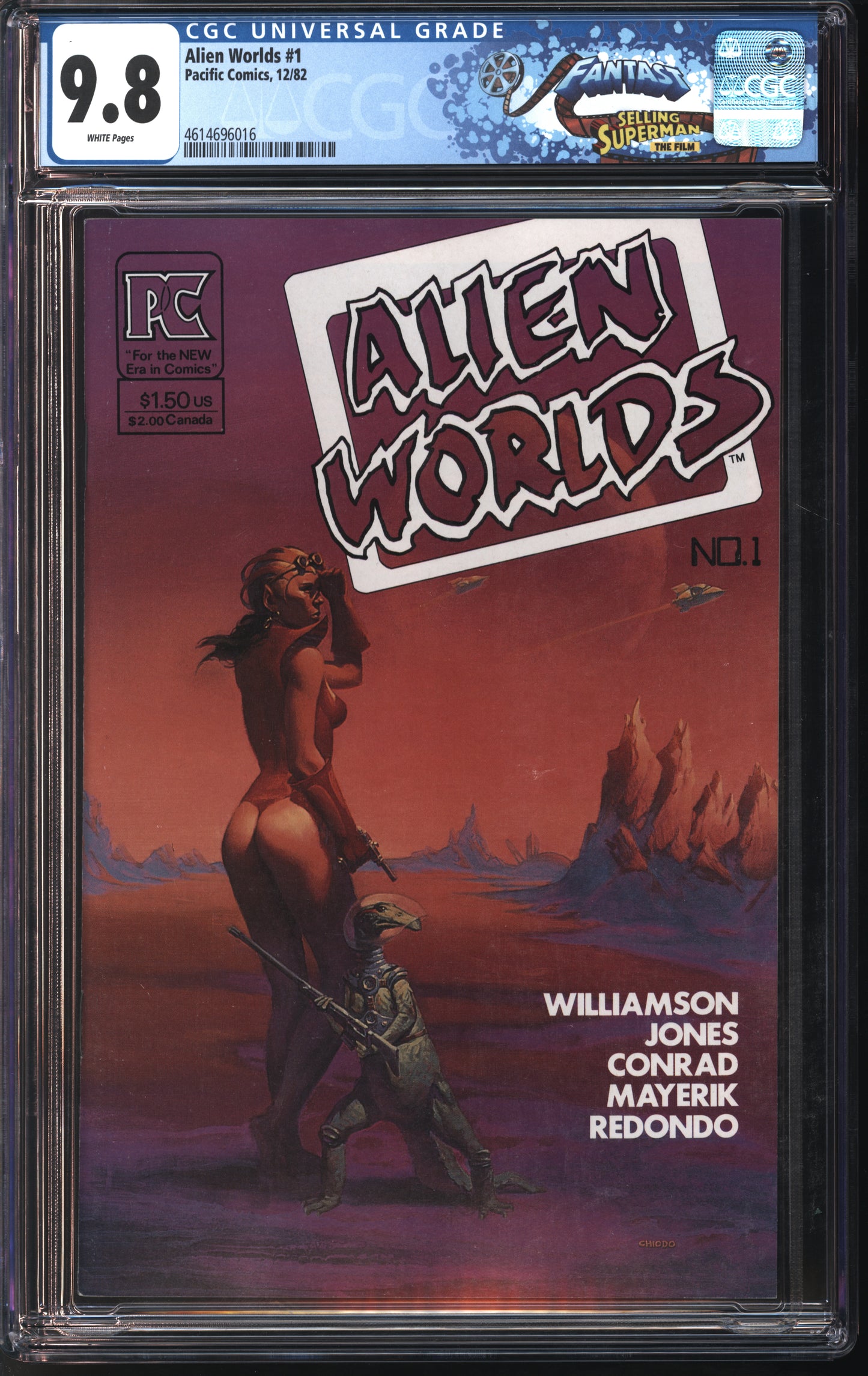 Pacific Comics Alien Worlds #1 12/82 FANTAST CGC 9.8 White Pages