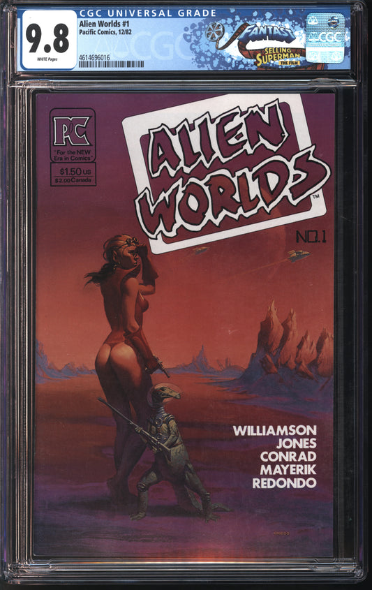 Pacific Comics Alien Worlds #1 12/82 FANTAST CGC 9.8 White Pages