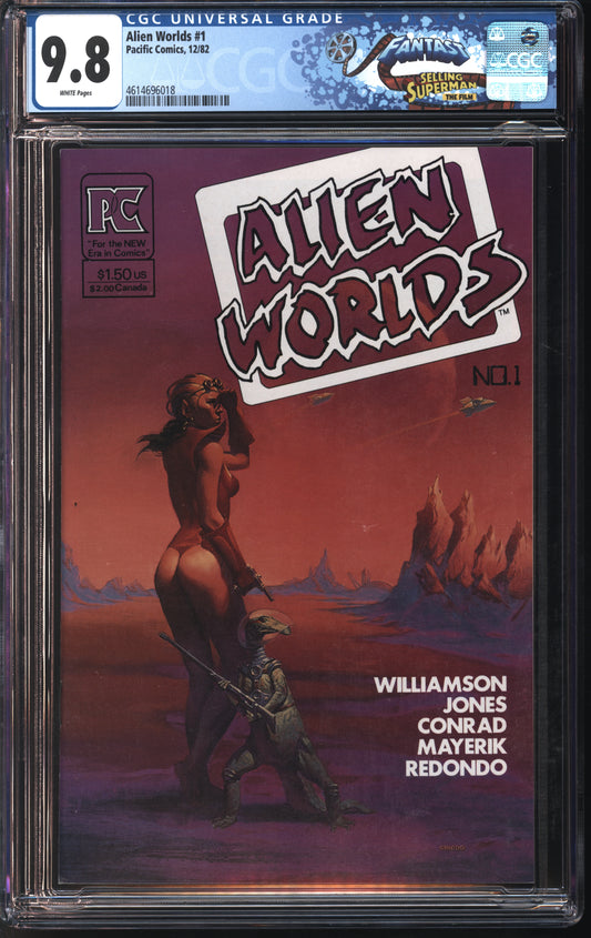 Pacific Comics Alien Worlds #1 12/82 FANTAST CGC 9.8 White Pages