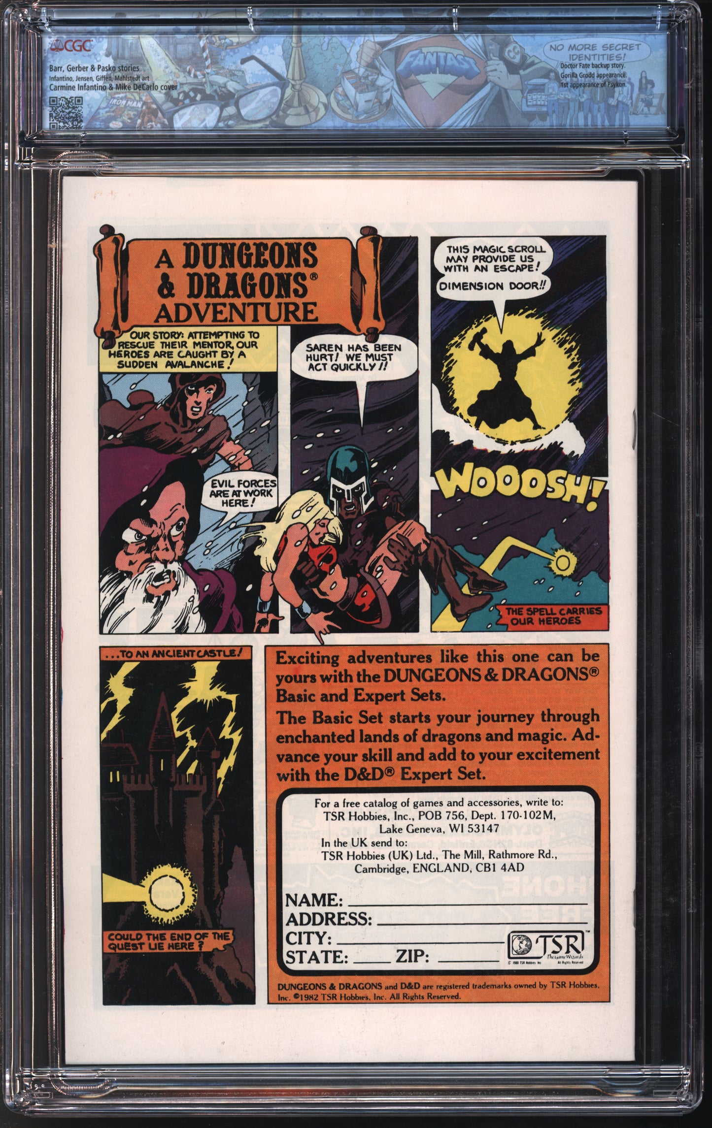 D.C. Flash #313 9/82 FANTAST CGC 9.8 White Pages