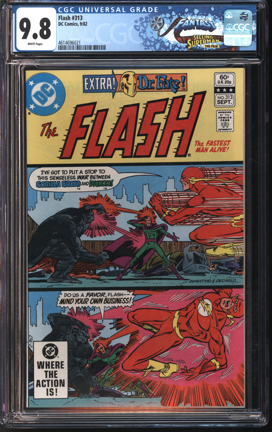 D.C. Flash #313 9/82 FANTAST CGC 9.8 White Pages
