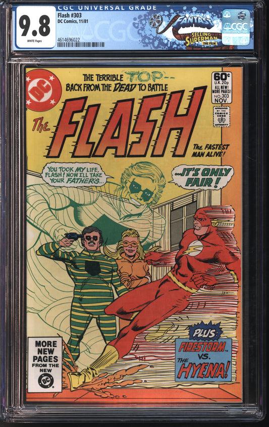 D.C. Flash #303 11/81 FANTAST CGC 9.8 White Pages
